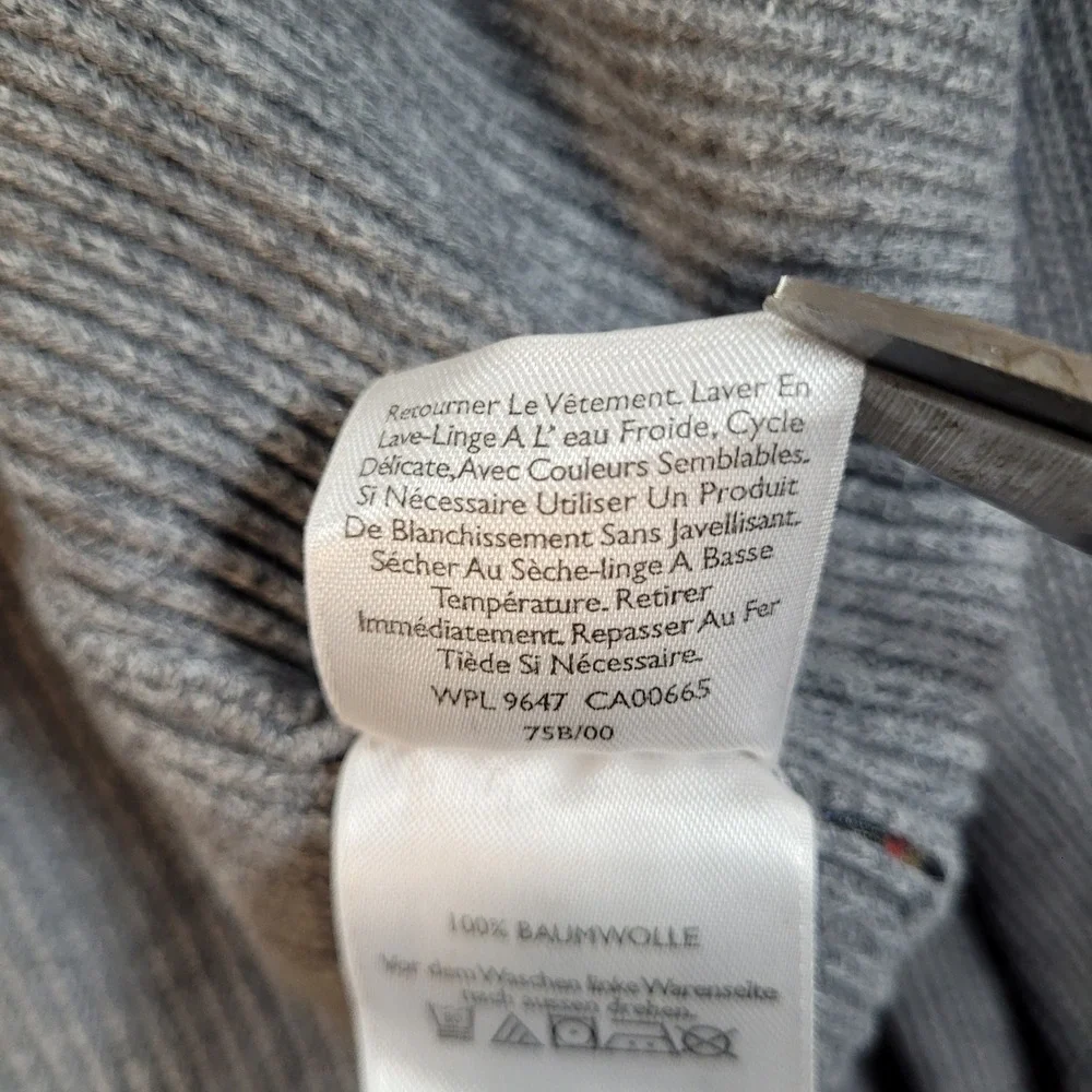 Eddie Bauer Mens Sweater XXL Gray Crewneck Cotton Knit Classic Casual Outdoor - Picture 6 of 10
